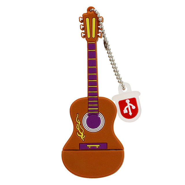 Silicone Guitar USB Flash Drive