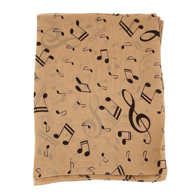 Musical Note Chiffon Scarves - Artistic Pod