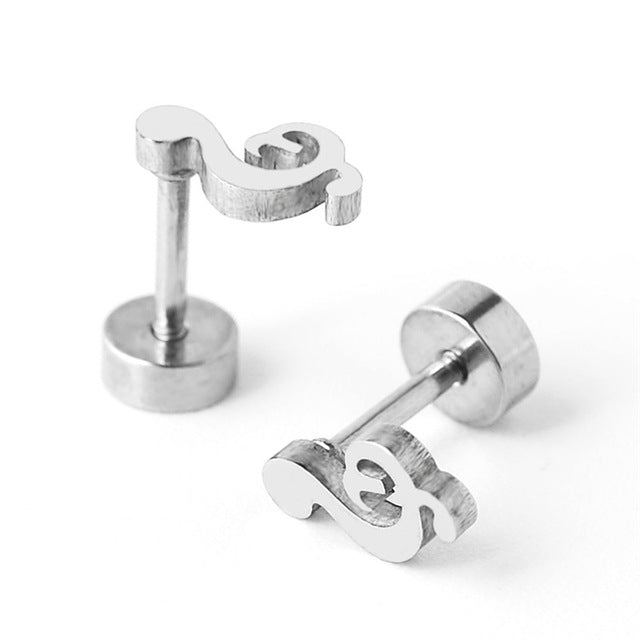 Free - Music Notes Tiny Stud Earrings