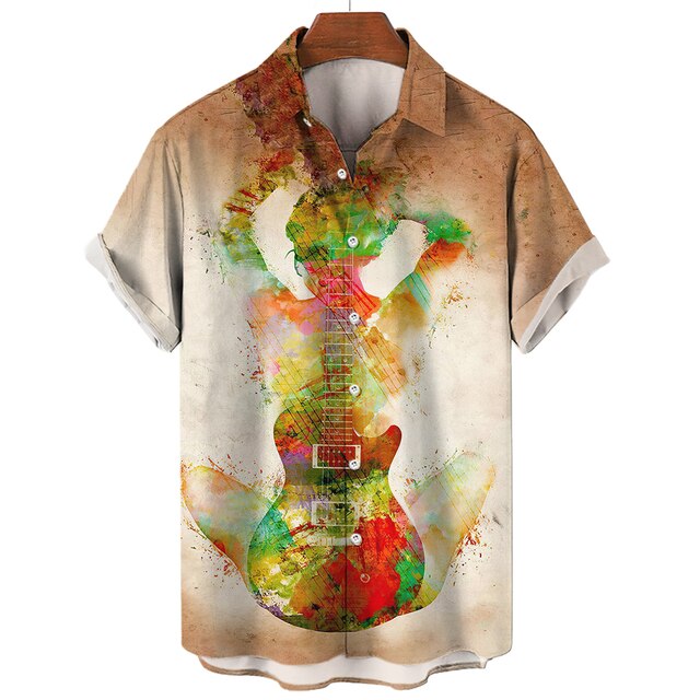 3D Music Theme Casual Shirt