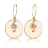 Music Note Round Earrings