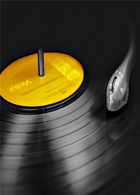 Yellow Music Creative Wall Art