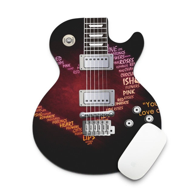 Guitar Shaped Mouse Pad