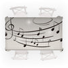 Piano Music Pattern Tablecloth