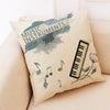 Musical Instrument Beige Pillowcase