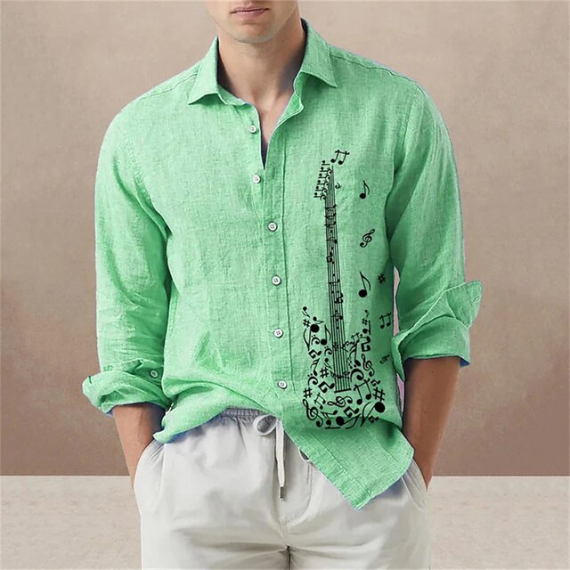 Guitar Casual Slim Fit Shirt