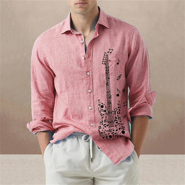 Guitar Casual Slim Fit Shirt