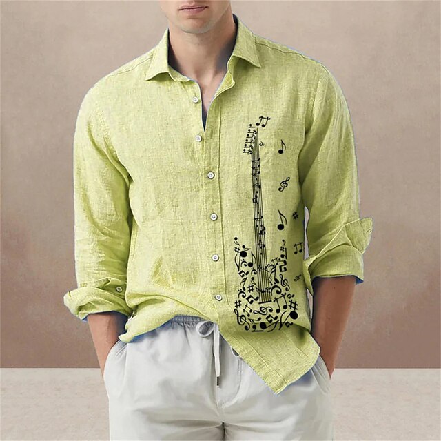 Guitar Casual Slim Fit Shirt