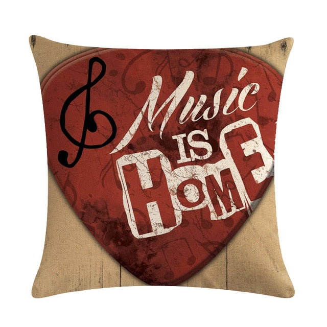 Free - Music is Life Pillowcase