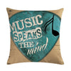 Free - Music is Life Pillowcase