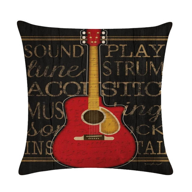 Music Instruments Pillowcase