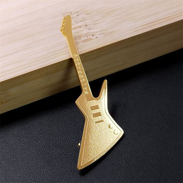 Attractive Electric Guitar Brooch Pin