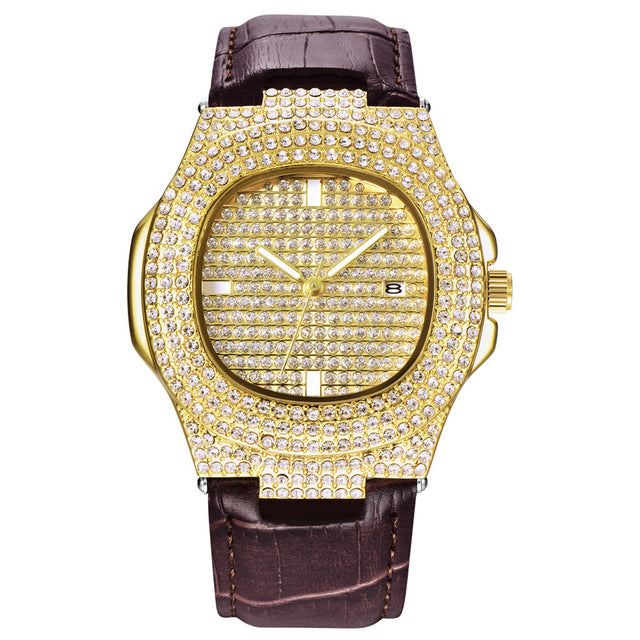 Rhinestone DJ Style Watch