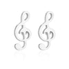 Free - Stainless Music Notes Earrings