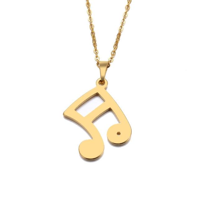 Musical Note Pendant Necklace