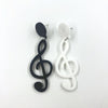 Free - Music Notes Acrylic Drop Earrings