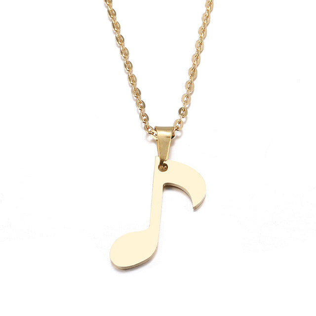 Free - Gold/Silver Music Note Necklace