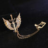 Angel Wing Music Notes Brooch - Gold-color - { shop_name }} - Review