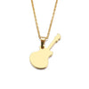 Tiny Plated Guitar Necklace