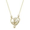 Music Notes Heart Necklace - Gold - { shop_name }} - Review
