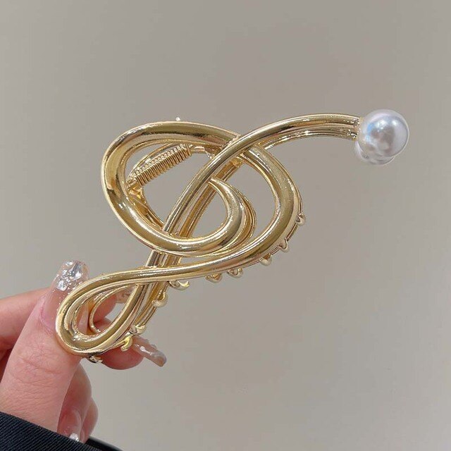 Pearl Music Notes Hair Clip