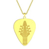 Stainless Steel Guitar Pick Necklace