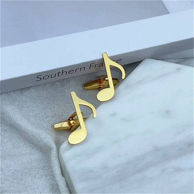 Eighth Notes Design Cufflinks