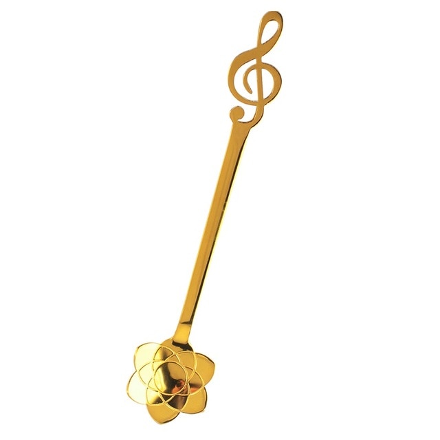 Flower Music Notes Coffee Spoon