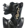 Free - Huge Music Note Earrings