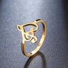 Free - Heart of Treble & Bass Clef Ring