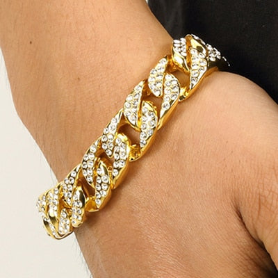 Rhinestone DJ Style Bracelet