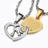 Couples Heart Musical Note Necklace Set - Artistic Pod Review