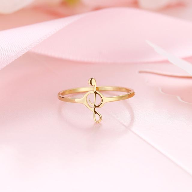 Free - Music Treble Clef Ring