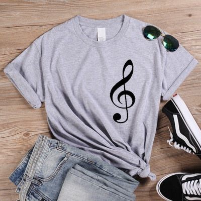 Treble Clef Casual T-shirt