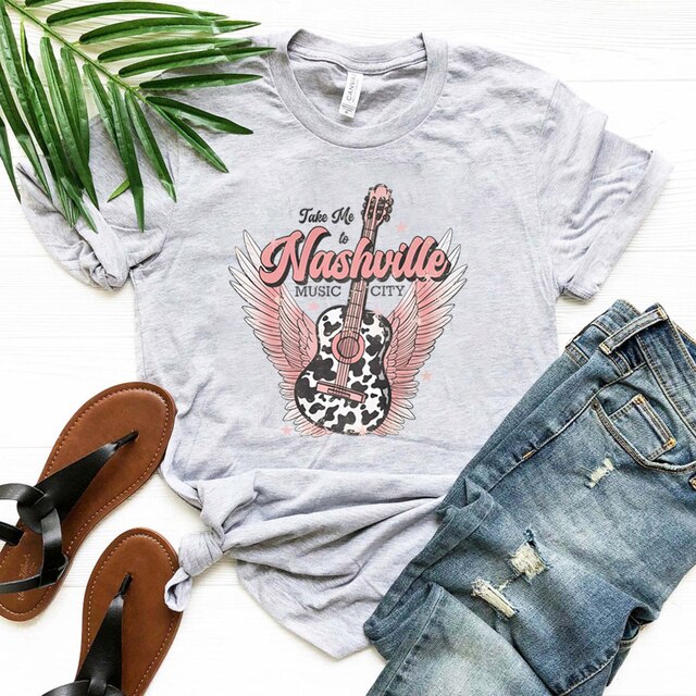 Nashville Music Vintage Style T-shirt