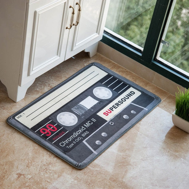 Colorful Retro Magnetic Tape Carpet