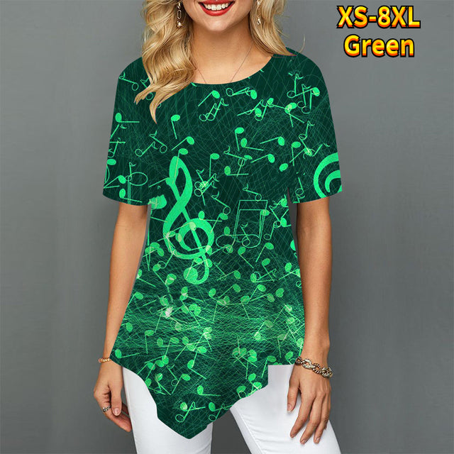 Musical Notes Loose T-shirt