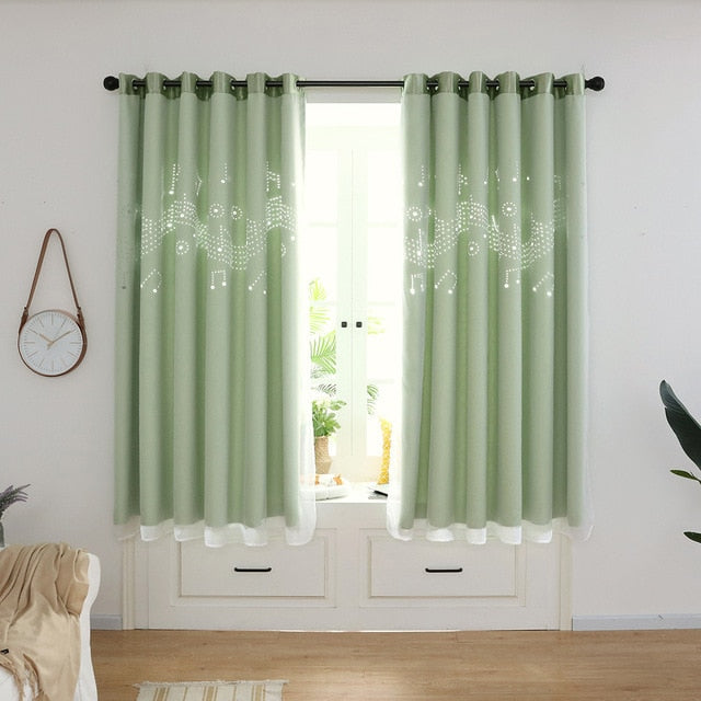 Music Notes Window Curtain