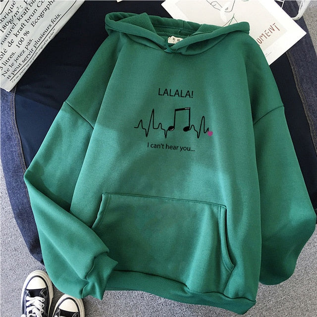 LALALA Music Notes Hoodie