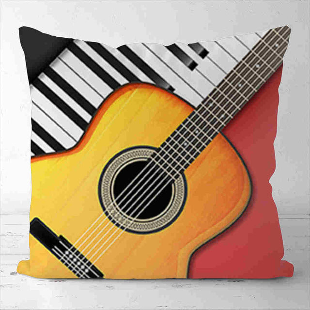 Piano Guitar Pillowcase