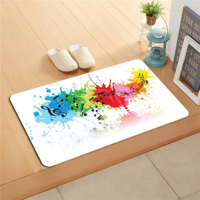 Musical Notes Doormat - Green / 40X60cm - { shop_name }} - Review