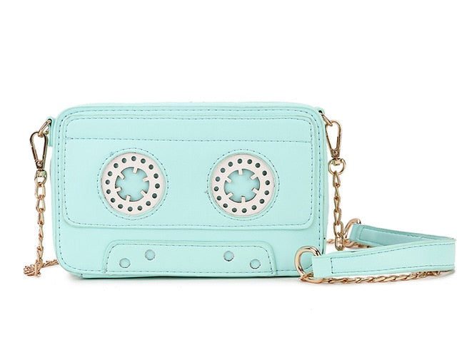 Tape Shape Leather Mini Handbag