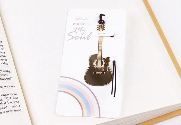 Golden Metal Music Bookmark