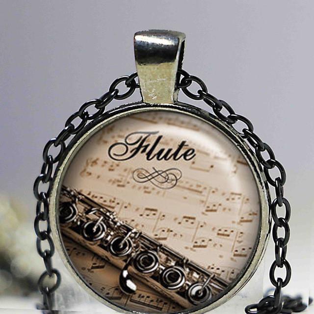 Flute Necklace, Keychain, Ring, Earrings, Cufflink & Brooch - Artistic Pod
