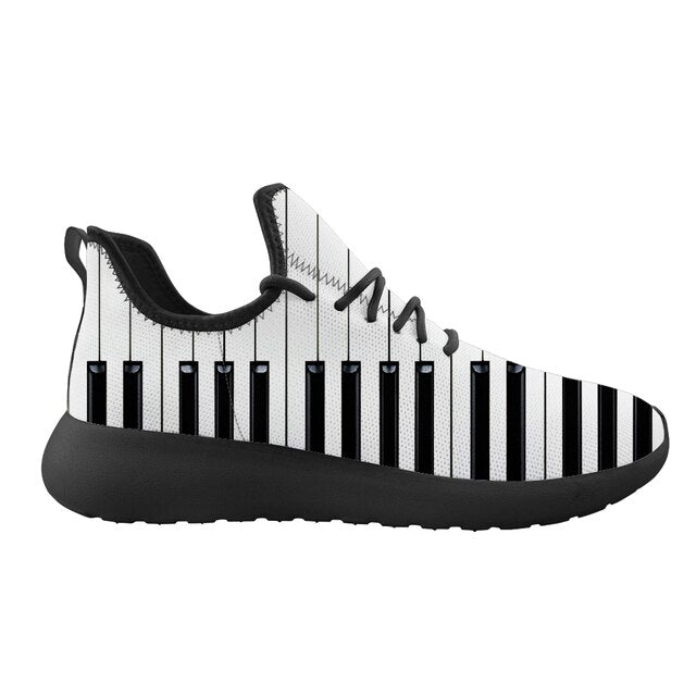 Piano Music Note Mesh Sneakers