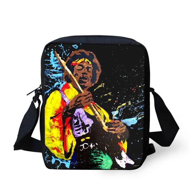 Piano Music Notes Print Cross-body Bag