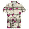 Men's Piano Music Notes Shirt
