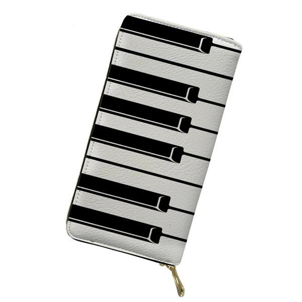Music Piano Long Wallet