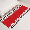 Piano Key Bedroom Flannel Rug