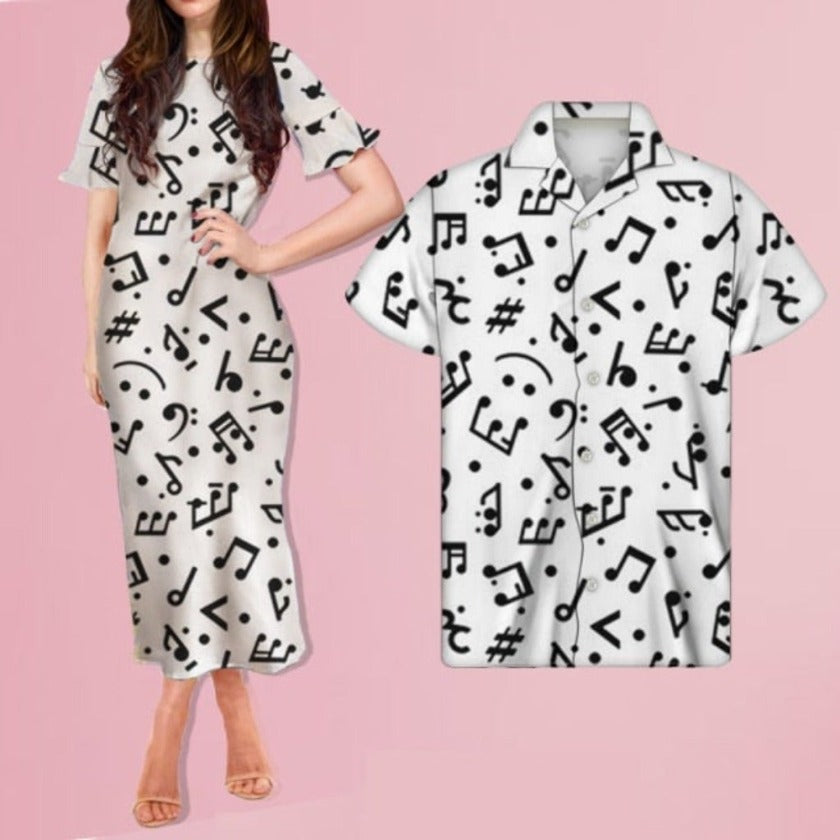 Music Couple Clothing Set